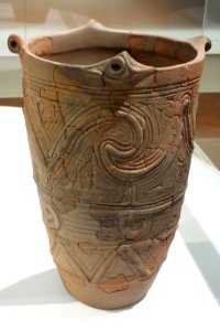 Deep Bowl from Ushinuma, Akiruno-shi, Tokyo, Jomon period, 3000-2000 BC - Tokyo National Museum - DSC05623