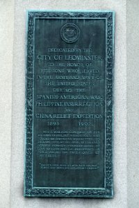 Dedication - Spanish-American War Monument by Melzar Hunt Mosman - Leominster, Massachusetts - DSC06201