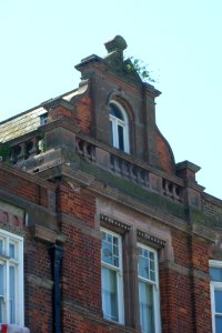 Decorative Gable at 74–78 Church Road, Hove (May 2013)