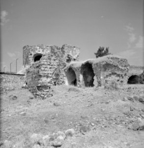 De ruines van de oude vesting van Tiberias, Bestanddeelnr 255-4071