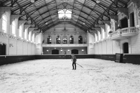 De piste van de morgen te openen Hollandse Manege in Amsterdam, Bestanddeelnr 933-6779