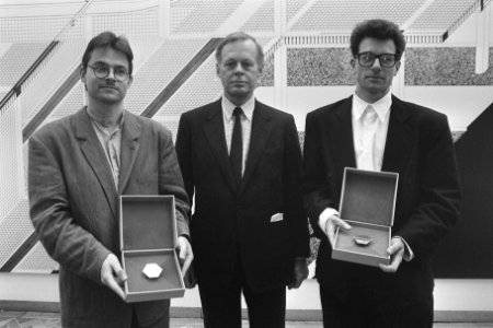 De Prix de Rome 1986 wordt uitgereikt in Apeldoorn. Wim van den Bergh is winnaar, Bestanddeelnr 933-8621