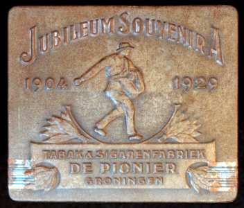 De Pionier Jubileum Souvenir A sigarenblikje