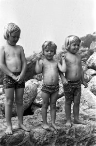 De prinsjes Willem-Alexander, Constantijn en Johan-Friso (v.l.n.r.), Bestanddeelnr 926-5249