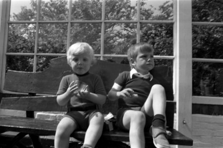 De prinsen Bernhard jr. (l) en Maurits, Bestanddeelnr 925-6672