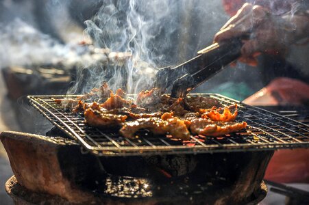 Grill grilled meat photo