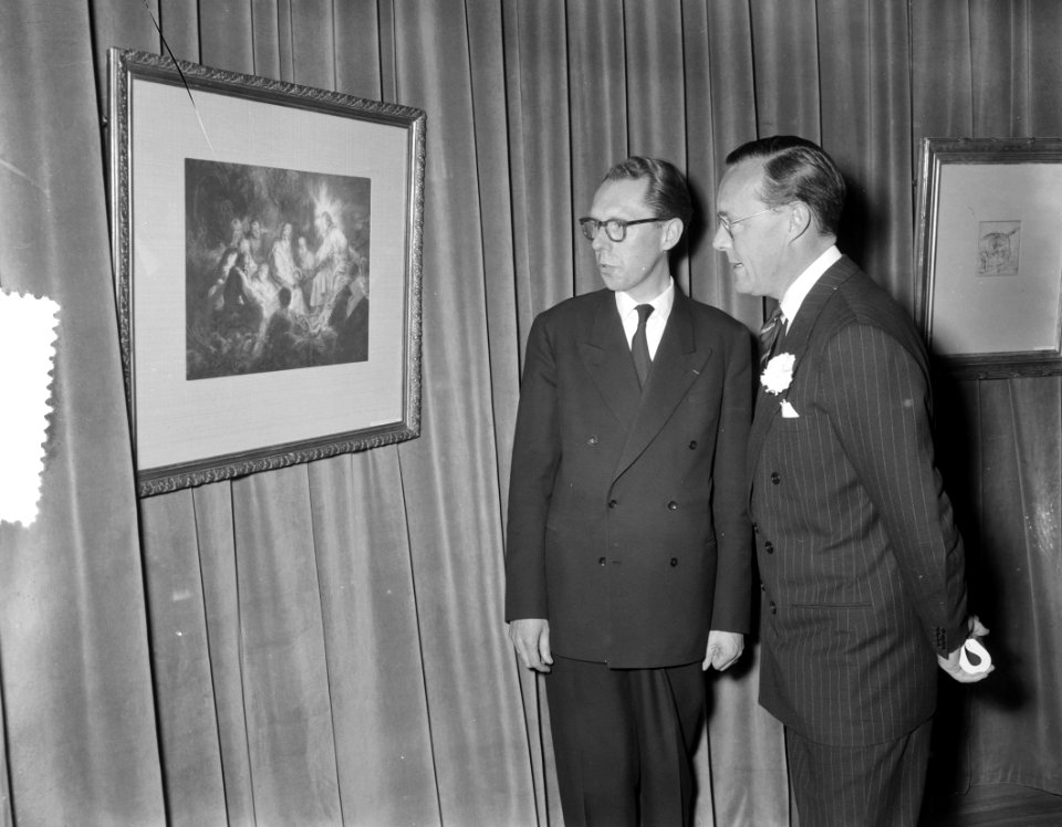 De Prins opent Rembrandttentoonstelling Museum Boijmans, Bestanddeelnr 907-7669