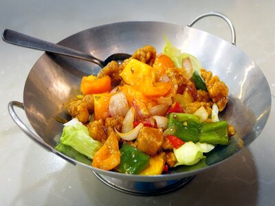 Dish food asian