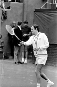 De Nederlandse tennisprofessional Tom Okker in aktie, Bestanddeelnr 923-6460