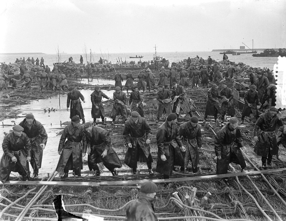 De Schelphoek op Schouwen. Verdeling basaltplakken, Bestanddeelnr 905-8257