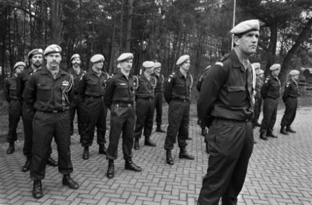 De marechaussees staan in gelid, Bestanddeelnr 934-4368