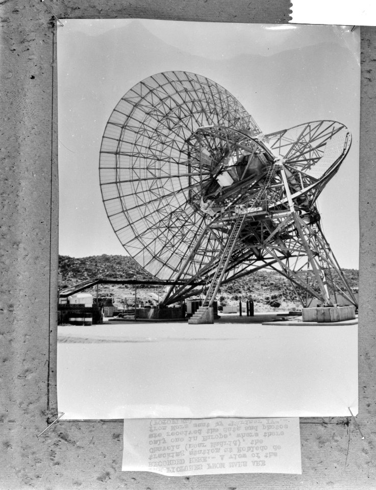 De radiotelescoop in Spanje die de marsfotos ontvangt, Bestanddeelnr 917-9709
