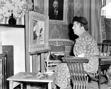 De stilleven-, bloemen- en portretschilderes J.J. Ritsema, beter bekend als Coba, Bestanddeelnr 904-6269
