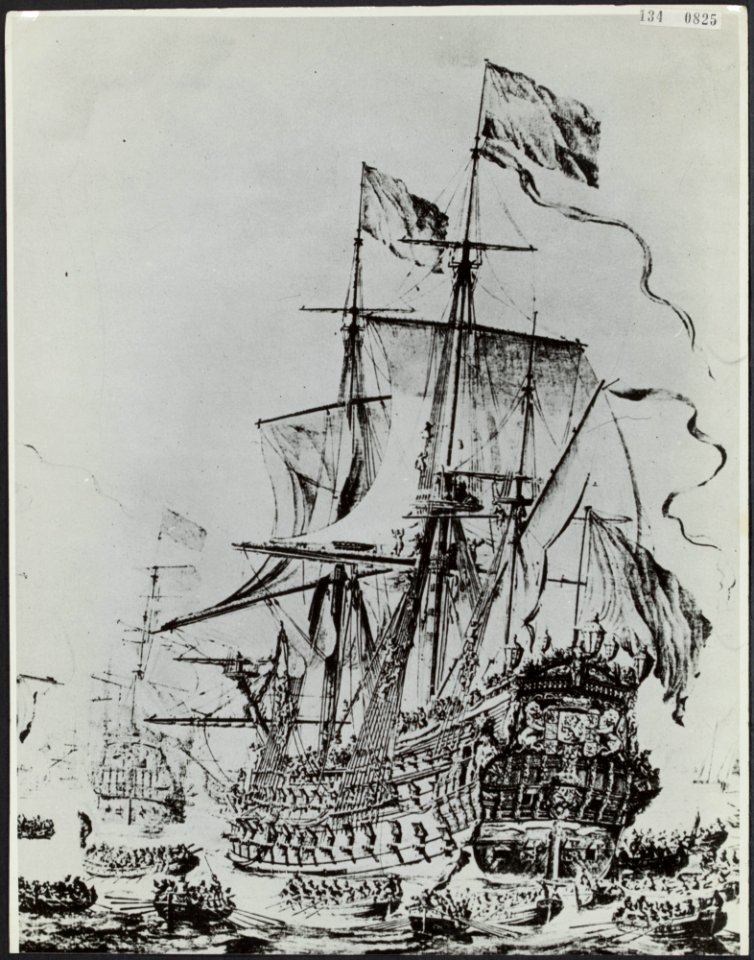 De Zeven Provinciën, vlaggeschip van admiraal Michiel de Ruyter, Bestanddeelnr 134-0825