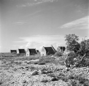 De slavenhuisjes bij de zoutpannen op Bonaire, Bestanddeelnr 252-8392
