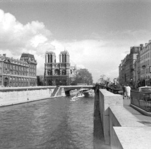 De Seine, met op de achtergrond de Notre-Dame, Bestanddeelnr 254-0659