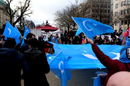 Demonstration for the rights of the Uyghurs in Berlin 2020-01-19 06 photo