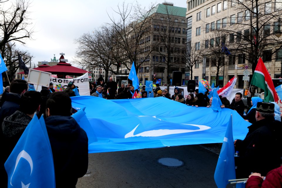 Demonstration for the rights of the Uyghurs in Berlin 2020-01-19 05
