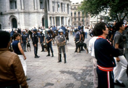 Demonstration-Protest in Mexico City, May 1, 1989-14