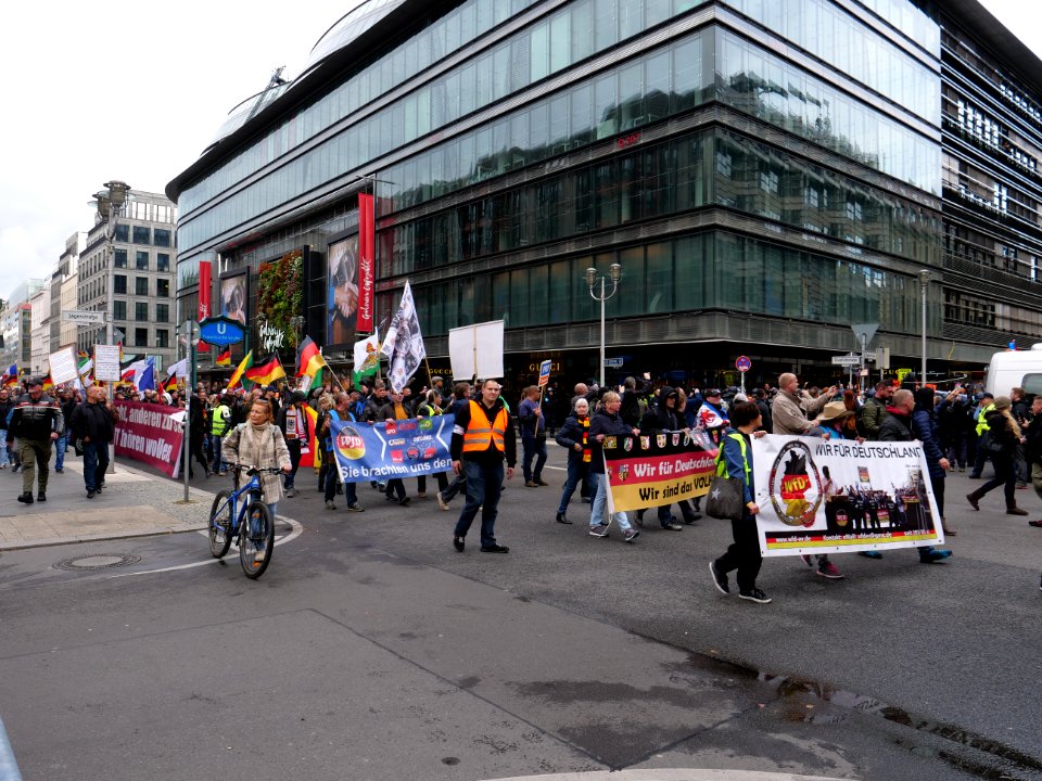 Demonstration of Wir für Deutschland 2019-10-03 05