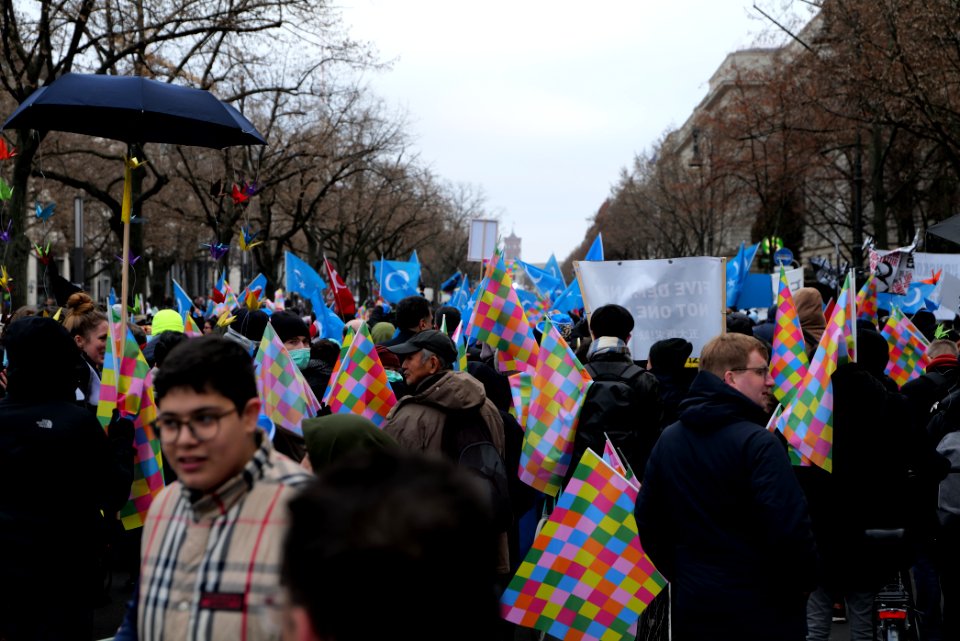 Demonstration for the rights of the Uyghurs in Berlin 2020-01-19 20