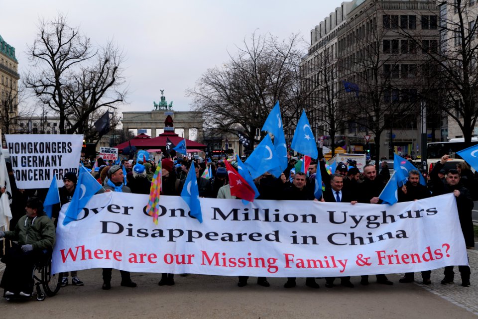 Demonstration for the rights of the Uyghurs in Berlin 2020-01-19 11