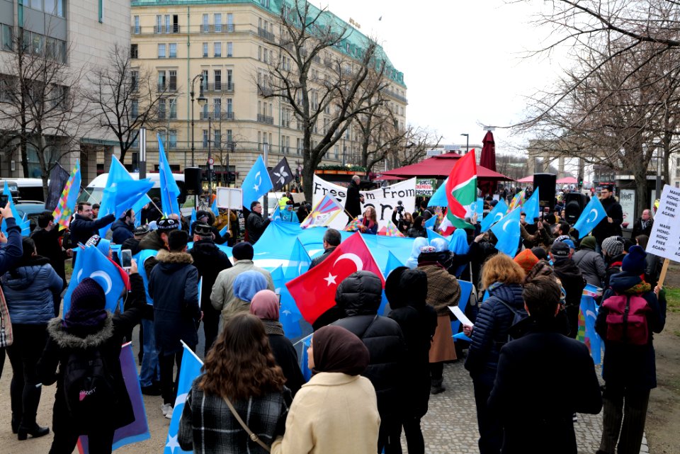 Demonstration for the rights of the Uyghurs in Berlin 2020-01-19 07