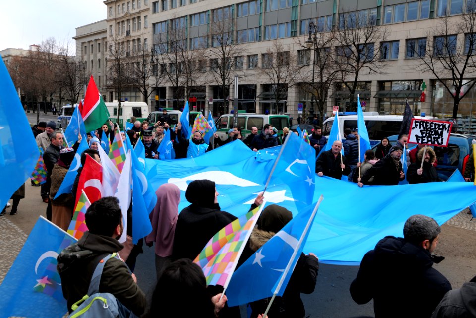 Demonstration for the rights of the Uyghurs in Berlin 2020-01-19 08