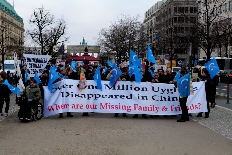 Demonstration for the rights of the Uyghurs in Berlin 2020-01-19 10