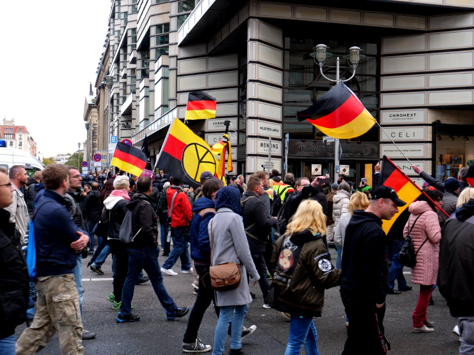 Demonstration of Wir für Deutschland 2019-10-03 07