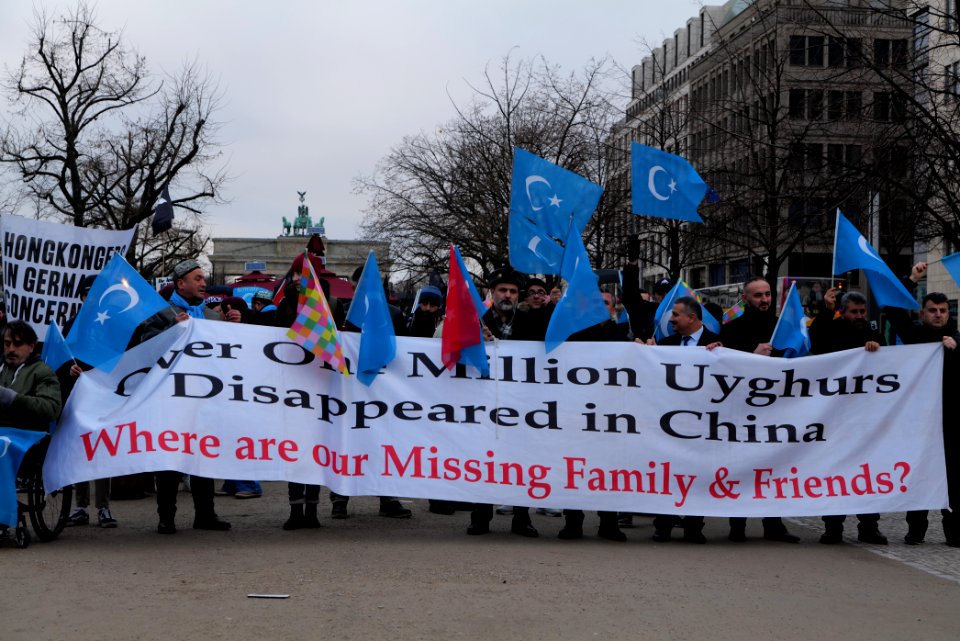 Demonstration for the rights of the Uyghurs in Berlin 2020-01-19 09