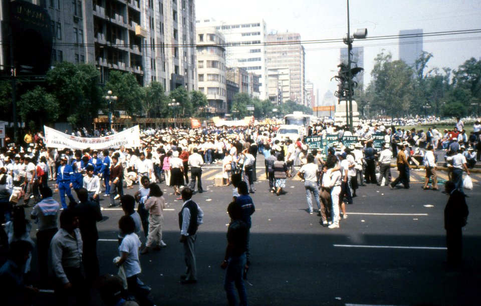 Demonstration-Protest in Mexico City, May 1, 1989-05