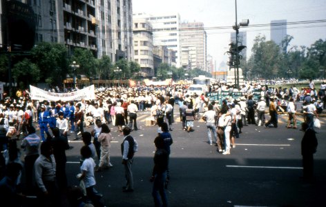 Demonstration-Protest in Mexico City, May 1, 1989-05