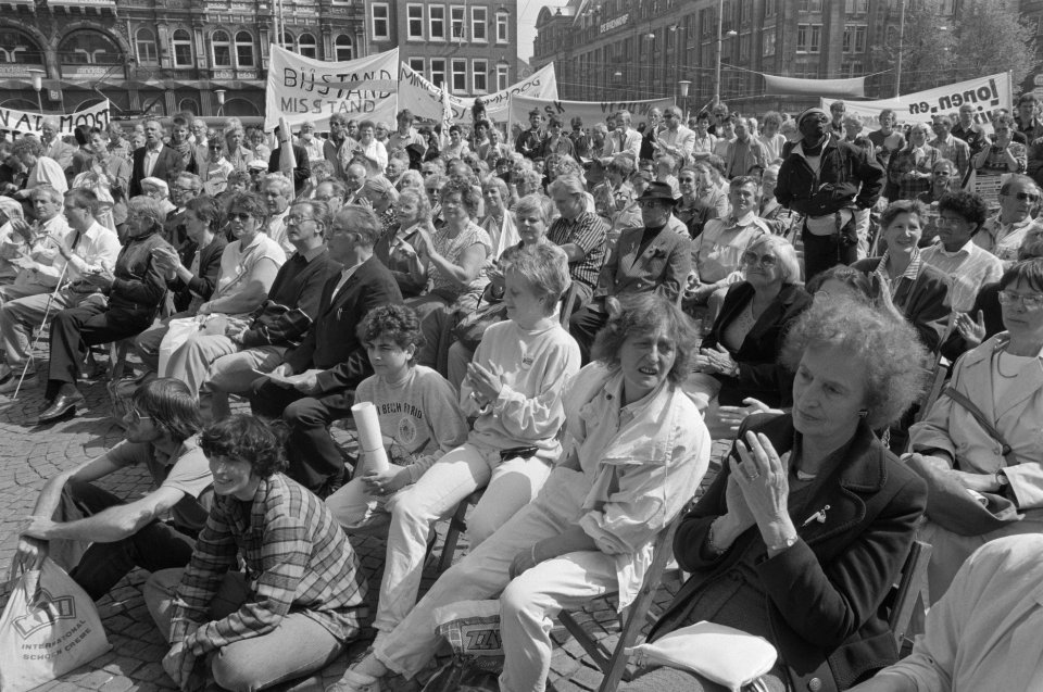 Demonstratie tegen verarming in Amsterdam, Bestanddeelnr 934-2447
