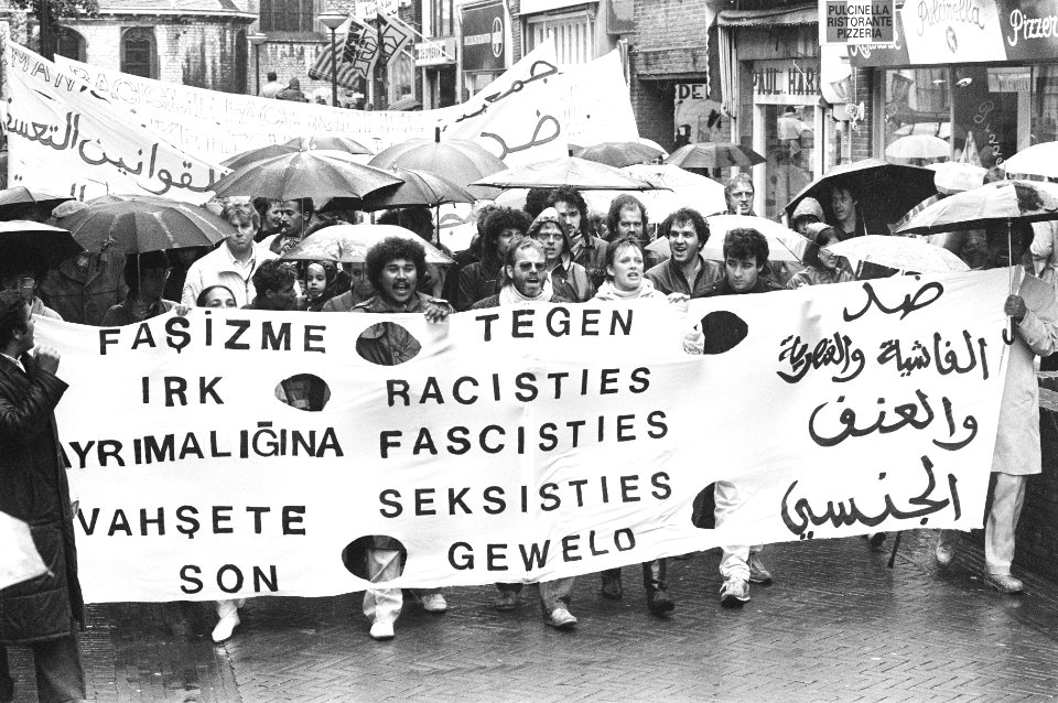 Demonstratie tegen facistisch geweld in Alkmaar, Bestanddeelnr 933-6808