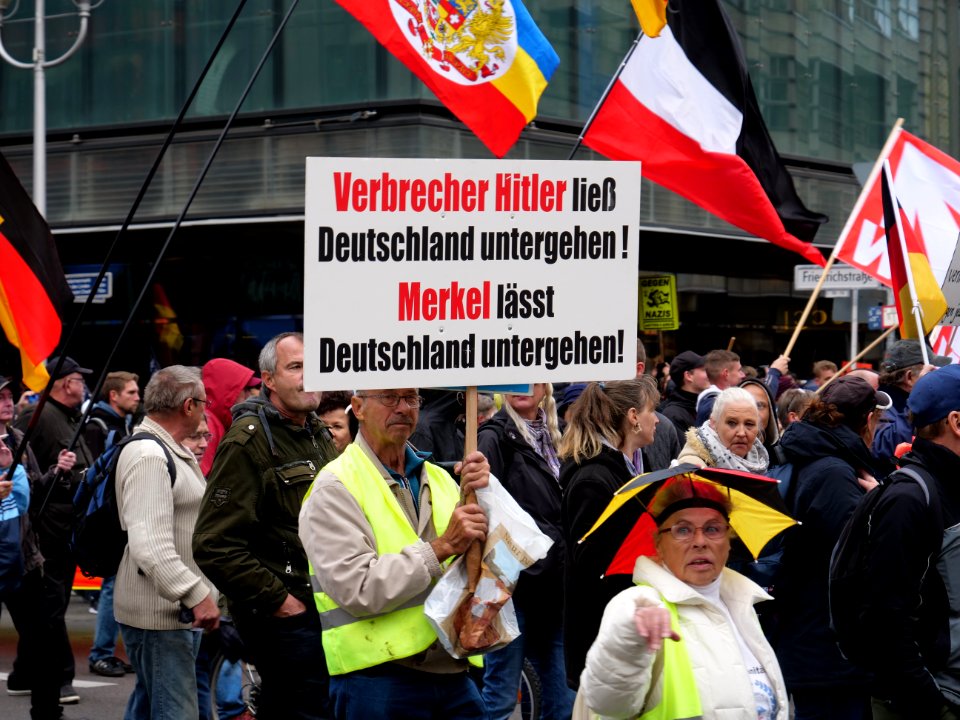 Demonstration of Wir für Deutschland 2019-10-03 11