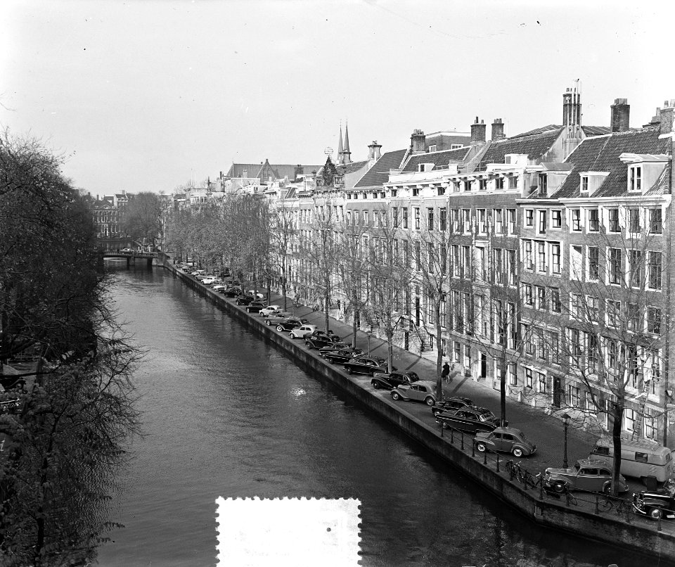 Demping grachten Singel met Meenttoren, Merengracht, Bestanddeelnr 906-8472