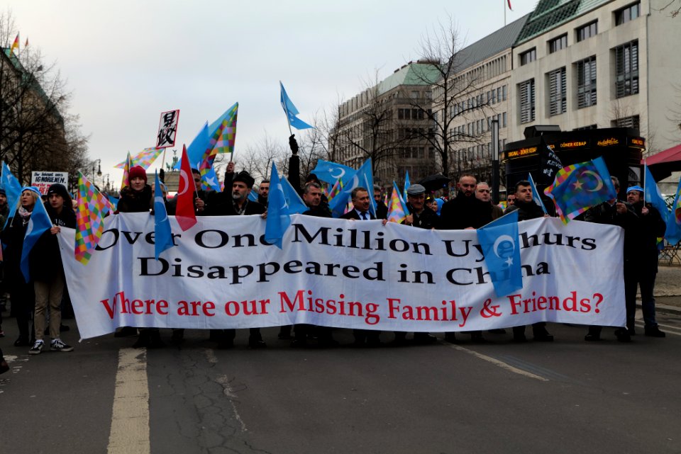 Demonstration for the rights of the Uyghurs in Berlin 2020-01-19 18