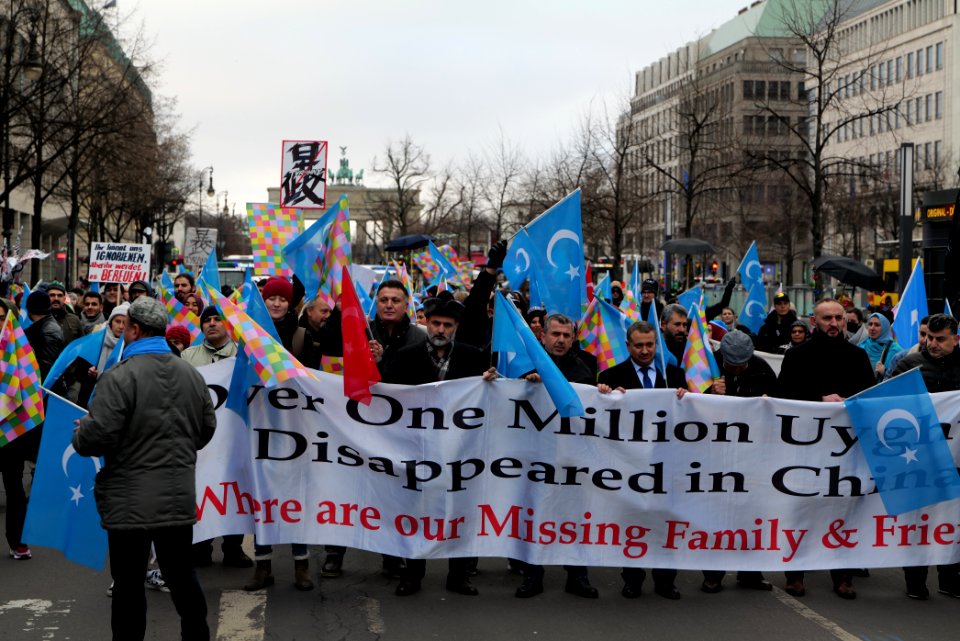 Demonstration for the rights of the Uyghurs in Berlin 2020-01-19 17