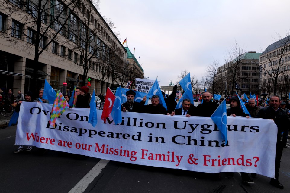 Demonstration for the rights of the Uyghurs in Berlin 2020-01-19 13