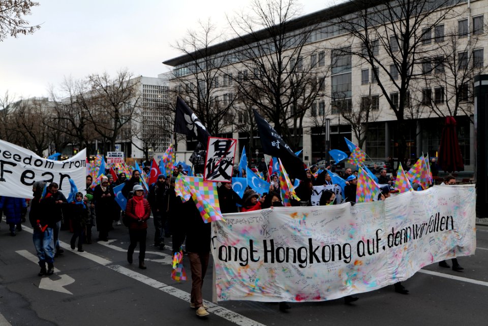 Demonstration for the rights of the Uyghurs in Berlin 2020-01-19 30