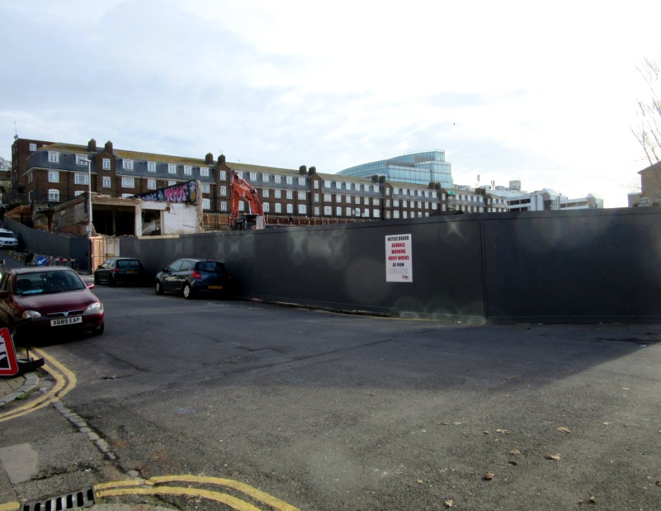 Demolition of Circus Street Municipal Market, Circus Street, Brighton (November 2015) (1)
