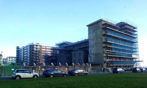 Demolition of North Wing of King's House, Queen's Gardens, Hove (1 March 2020) (1)