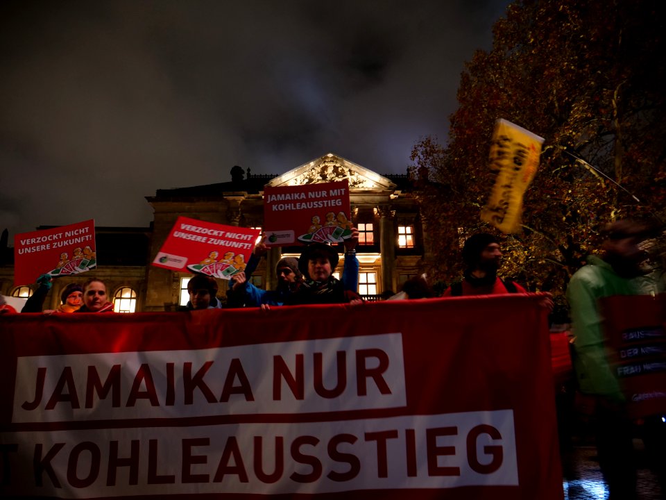 Demonstration zum Ende der Sondierungsgespräche mit der Forderung nach einem Kohleausstieg 8