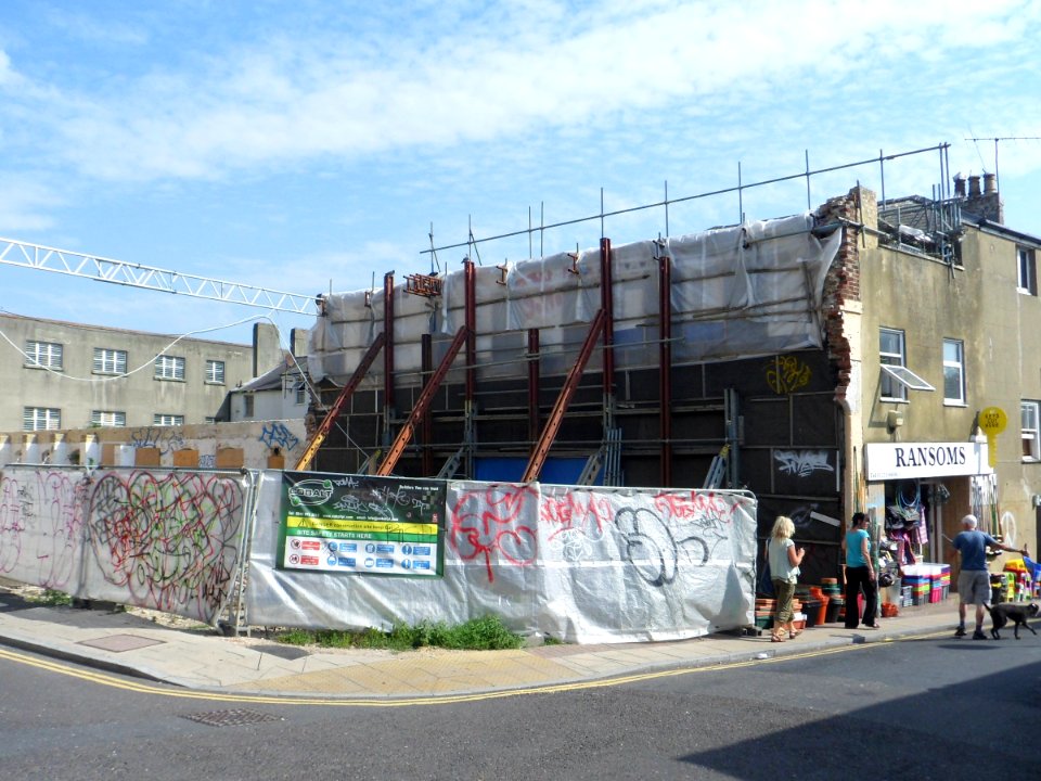 Demolition of Former Ransom's Shop, Ann Street, Brighton (August 2013) (2)