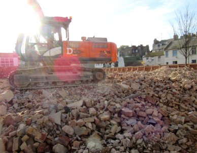 Demolition of Circus Street Municipal Market, Circus Street, Brighton (November 2015) (5)