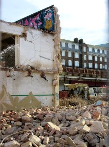 Demolition of Circus Street Municipal Market, Circus Street, Brighton (November 2015) (4)