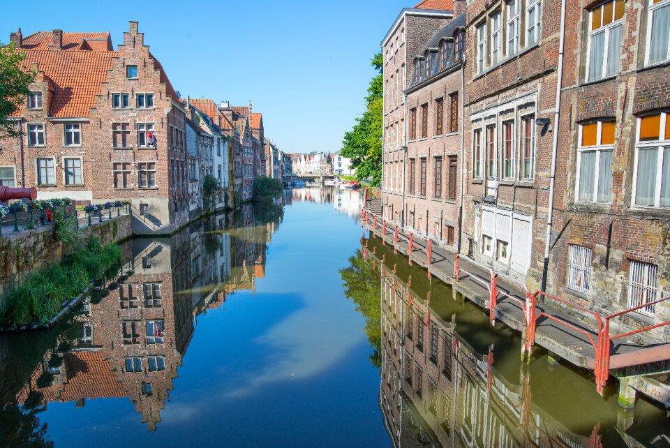 Water canal summer