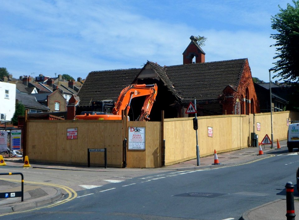 Demolition of the Former St Alban's Church, Coombe Road, Brighton (August 2013) (18)