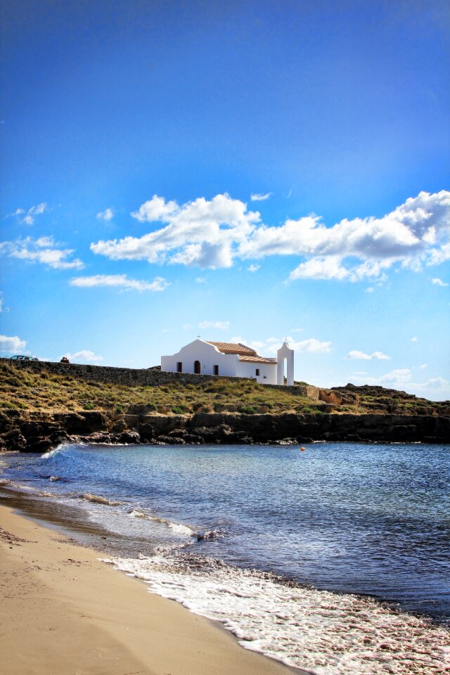 Chapel sea sky